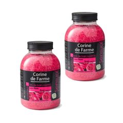 Muối tắm Corine de Farme hỗ trợ giảm thâm, tẩy cha chết dưỡng trắng sáng da 1.3Kg hương vani, oải hương, hoa hồng