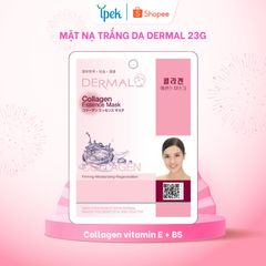 [Quà tặng] Mặt nạ dưỡng da tinh chất trắng da Dermal Hàn Quốc 23 gram cho bông tẩy trang IPEK