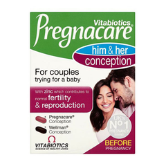 Viên uống hỗ trợ thụ thai Conceptive Pregnacare Him and Her 60 viên - Tăng cường sức khỏe sinh sản cho cả nam và nữ 626166