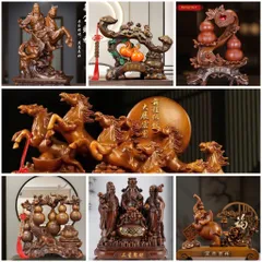 Tượng trang trí, decor nhà cửa cao cấp màu nâu, quà tặng tân gia cao cấp