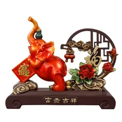 Tượng VOI PHÚ QUÝ CÁT TƯỜNG, tượng trang trí decor nhà cửa cao cấp
