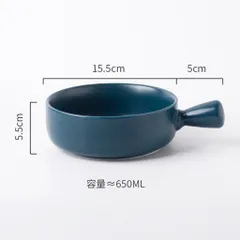 Bát sứ decor, bát có tay cầm hình chảo, bát ăn cơm, bát ăn mỳ màu sắc