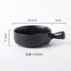 Bát sứ decor, bát có tay cầm hình chảo, bát ăn cơm, bát ăn mỳ màu sắc