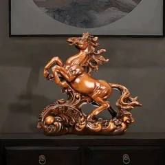 Tượng ngựa mã đáo thành công cao 22 cm