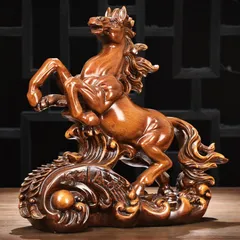 Tượng ngựa mã đáo thành công cao 22 cm