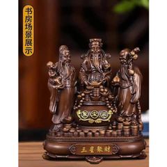 (Size 39 cm) Tượng tam đa Phúc Lộc Thọ, Tam Tinh trang trí nhà cửa, decor phòng khách, quà tặng tân gia