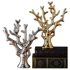 Tượng trang trí, tượng decor phòng khách, trang trí tủ kệ mạ vàng mạ bạc các loại
