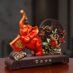Tương voi Phú quý cát tường, Tượng Voi chữ phúc trang trí decor nhà cửa, quà tặng cao cấp