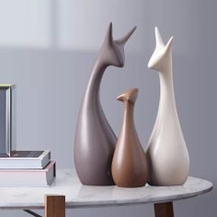 Tượng gốm sứ trang trí phòng khách, nhà cửa, tủ kệ, giá sách