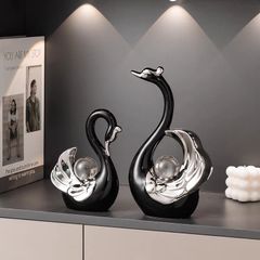 Đôi thiên nga gốm sứ trang trí nhà cửa, decor tủ kệ, quà tặng tân gia, quà tặng đám cưới