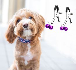 Combo 2 chiếc kẹp chuông lục lạc thú cưng có thể điều chỉnh được lực kẹp