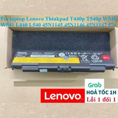 Pin laptop Lenovo Thinkpad Zin T440p T540p W540 W541 L440 L540 45N1145 45N1146 45N1147 57+ 384632