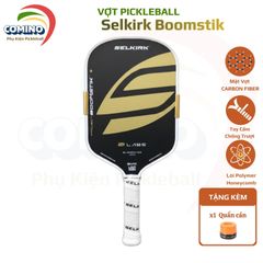 Vợt Pickleball Selkirk Boomstik Regal Limited 16mm (Đen -Vàng kim)