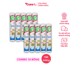 Combo 10 Bông tẩy trang Ipek 150 miếng - Bông Cotton Siêu Mềm Mịn, Tẩy Trang và Làm Sạch Da, Không Gây Kích Ứng