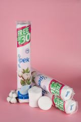 Combo 10 Bông tẩy trang Ipek 150 miếng - Bông Cotton Siêu Mềm Mịn, Tẩy Trang và Làm Sạch Da, Không Gây Kích Ứng