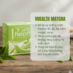 Sữa Matcha Vhealth - Dinh Dưỡng Lành Mạnh, Hỗ Trợ Kiểm Soát Cân Nặng, Tăng Cường Đề Kháng, Tiện Lợi Pha Chế Nhanh Chóng