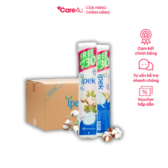 Combo thùng Bông Tẩy Trang Ipek 130 Miếng - Thiết Kế Mềm Mịn, Thấm Hút Tốt, Dành Cho Mọi Loại Da, Sạch Bã Nhờn và Trang Điểm