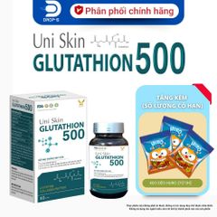 (Chính hãng) Viên uống hỗ trợ đẹp da, sáng da[TPBVSK Uni Skin GLUTATHION 500] - H/30viên
