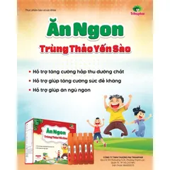 (Chính hãng) Hỗ trợ tăng sức đề kháng [ TPBVSK Ăn Ngon Trùng Thảo Yến Sào] - (H/20 ống)