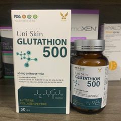 (Chính hãng) Viên uống hỗ trợ đẹp da, sáng da[TPBVSK Uni Skin GLUTATHION 500] - H/30viên