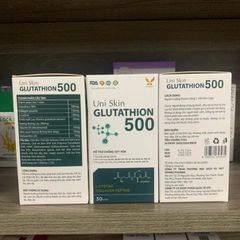 (Chính hãng) Viên uống hỗ trợ đẹp da, sáng da[TPBVSK Uni Skin GLUTATHION 500] - H/30viên