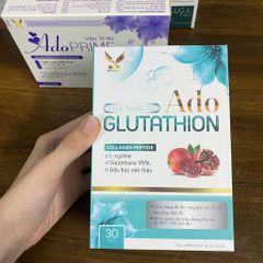 (Chính hãng) Combo Tố Nữ, Sáng Đẹp Da [1H TPBVSK Ado Prime tím+1H TPBVSK Ado Glutathion]_2Hx30 viên