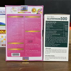 (Chính Hãng) Combo Tố Nữ, Sáng đẹp da [TPBVSK Ado Prime hồng + TPBVSK Glutathion 500] - 2H/60 viên