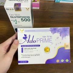 (Chính Hãng) CB Tố Nữ, Sáng Đẹp Da [TPBVSK Ado Prime tím + TPBVSK Uniskin Glutathion 500]-2H/60 viên