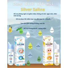 (Chính hãng) Dung Dịch Xịt Mũi [TPBVSK Silver Saline] - Hỗ trợ giảm và thông thoáng mũi- C/70ml