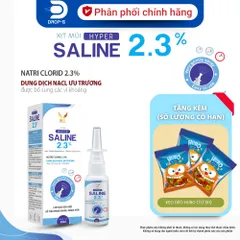 (Chính hãng) Xịt Mũi Hỗ Trợ Kháng Khuẩn, Làm Sạch Dịch Mũi [TPBVSK Hyper Saline 2.3%] - Chai 30ml
