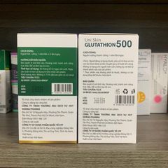 (Chính hãng) COMBO Sáng Da Khỏe Tóc [TPBVSK Glutathion 500 + TPBVSK AdoBiocystine] - 2Hx30 viên