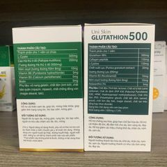 (Chính hãng) COMBO Sáng Da Khỏe Tóc [TPBVSK Glutathion 500 + TPBVSK AdoBiocystine] - 2Hx30 viên