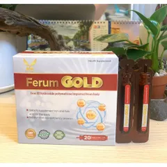 (Chính hãng) Siro hỗ trợ bổ sung sắt hữu cơ [TPBVSK Ferum Gold] - H/20 ống x10ml