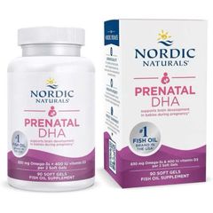 Viên uống DHA Nordic Naturals Prenatal Triglyceride 90 viên - Vitamin cho bà bầu hỗ trợ phát triển thai nhi khỏe mạnh 627131