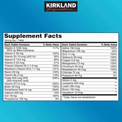 Vitamin Tổng Hợp Kirkland Daily 500 Viên - Bổ Sung Dinh Dưỡng Cần Thiết, Tăng Cường Sức Khỏe Và Năng Lượng Hàng Ngày 627162