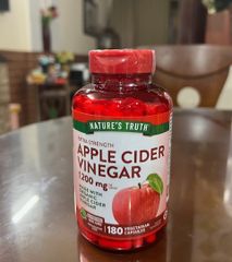 Viên Uống Giấm Táo Organic Giảm Cân và Hỗ Trợ Tiêu Hóa - 180 Viên Bổ Sung Dinh Dưỡng Từ Mỹ 627200