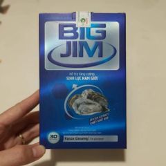 Viên bổ thận Hàu biển BIG JIM tinh chất hàu biển tươi bổ thận nam giúp tăng cường sức khoẻ nam - Hộp 30 viên