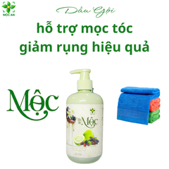 Dầu Gội MỘC AN Hỗ Trợ Rụng Tóc - Tinh Chất Bưởi, Bồ Kết, Hương Nhu, Dâu Tằm, Dưỡng Tóc Khỏe Mềm 500ML