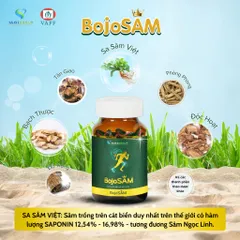 Viên Uống Xương Khớp BOJOSAM - Hỗ Trợ Xương Khớp Chắc Khoẻ Từ Sâm [Lọ 60 Viên]