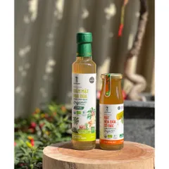 Combo giấm hoa dừa và mật hoa dừa cô đặc Sokfarm tốt cho hệ tiêu hoá 627355
