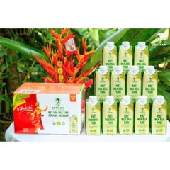 [Hoả tốc HCM] Hộp quà tết 12 Hộp Mật hoa dừa tươi Organic Sokfarm 330ml 627354