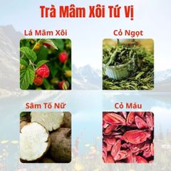 Trà Mâm Xôi Mộc Tâm Thanh Nhiệt Bổ Huyết Cải Thiện Nội Tiết 20góix4gr.