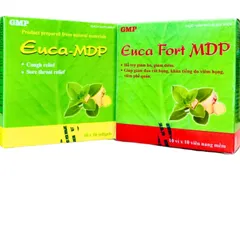 Viên uống EUCA FORT MDP Hỗ trợ giảm ho, giảm đờm, giảm đau rát họng, giảm khản tiếng - Hộp 10 vỉ x 10 viên nang mềm