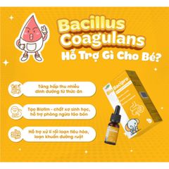 Men Vi Sinh Bio Bacipro Giúp Bổ Sung Lợi Khuẩn Tăng Cường Hệ Tiêu Hóa Cho Bé, Giảm Rối Loạn Tiêu Hoá, Nôn Trớ - Lọ 10ml