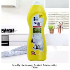 Kem tẩy đa năng Denkmit Scheuermilch 750ml, vệ sinh xong nồi inox sứ gạch men hiệu quả