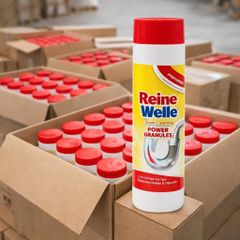 Bột thông cống Reine Welle 600g, hạt tẩy đường ống bồn rửa tan mỡ tóc cặn bẩn, hàng nhập Đức