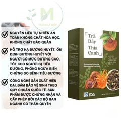 Trà Dây Thìa Canh Linh Chi Mộc Tâm Hỗ Trợ Ổn Định Đường Huyết- Huyết Áp & Gan Nhiễm Mỡ Hộp 30 túi lọc x 3gr
