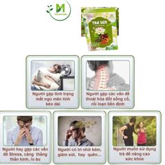 Trà Sen Gạo Lứt Linh Chi Mộc Tâm giúp Giải Nhiệt, Thải Mỡ, Giúp Ngủ Ngon,  Hộp 30 Túi Lọc