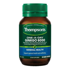 Viên uống bổ não Thompsons One A Day Ginkgo 6000 - Tăng cường trí nhớ và tập trung, 60 viên của Úc 627898