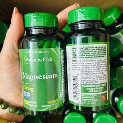 Puritan’s Pride Magnesium 250mg USA 100 viên